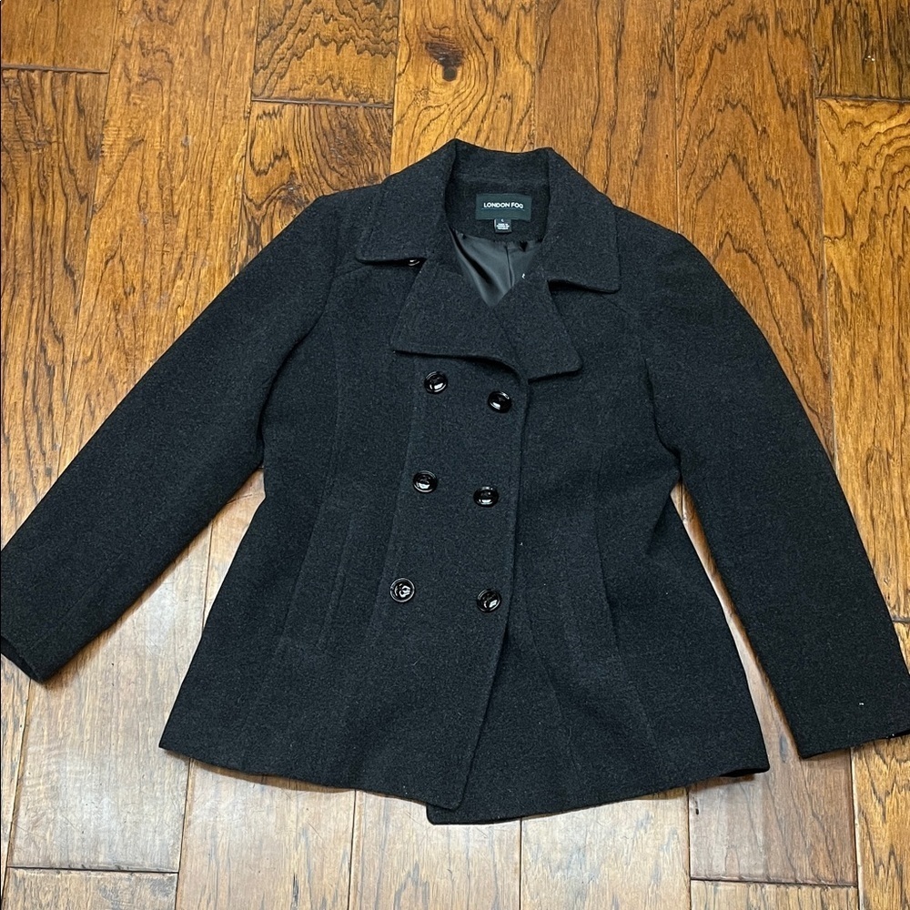 London fog women’s partial wool peacoat